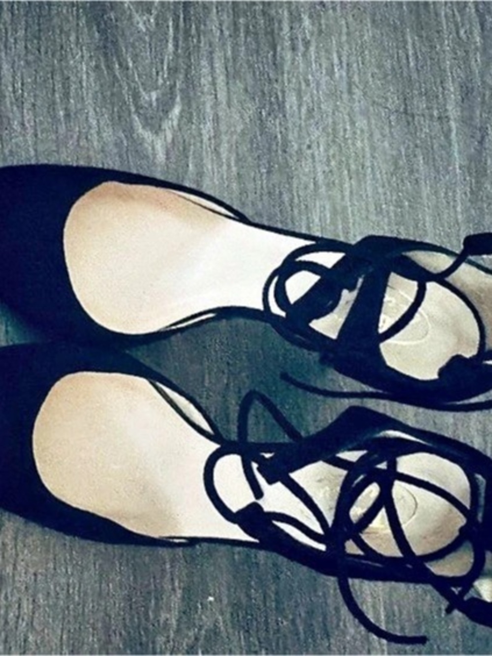 Browns Black Lace-Up Pointed-Toe Heels